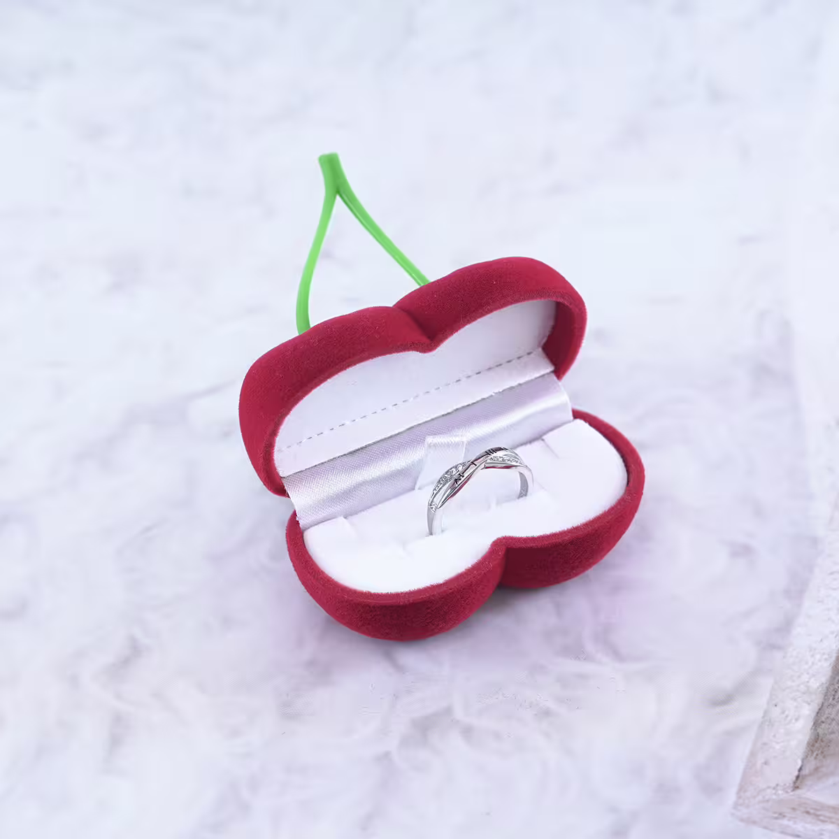 小櫻桃×適用戒指/項鍊/手鍊×絨布盒-第1張