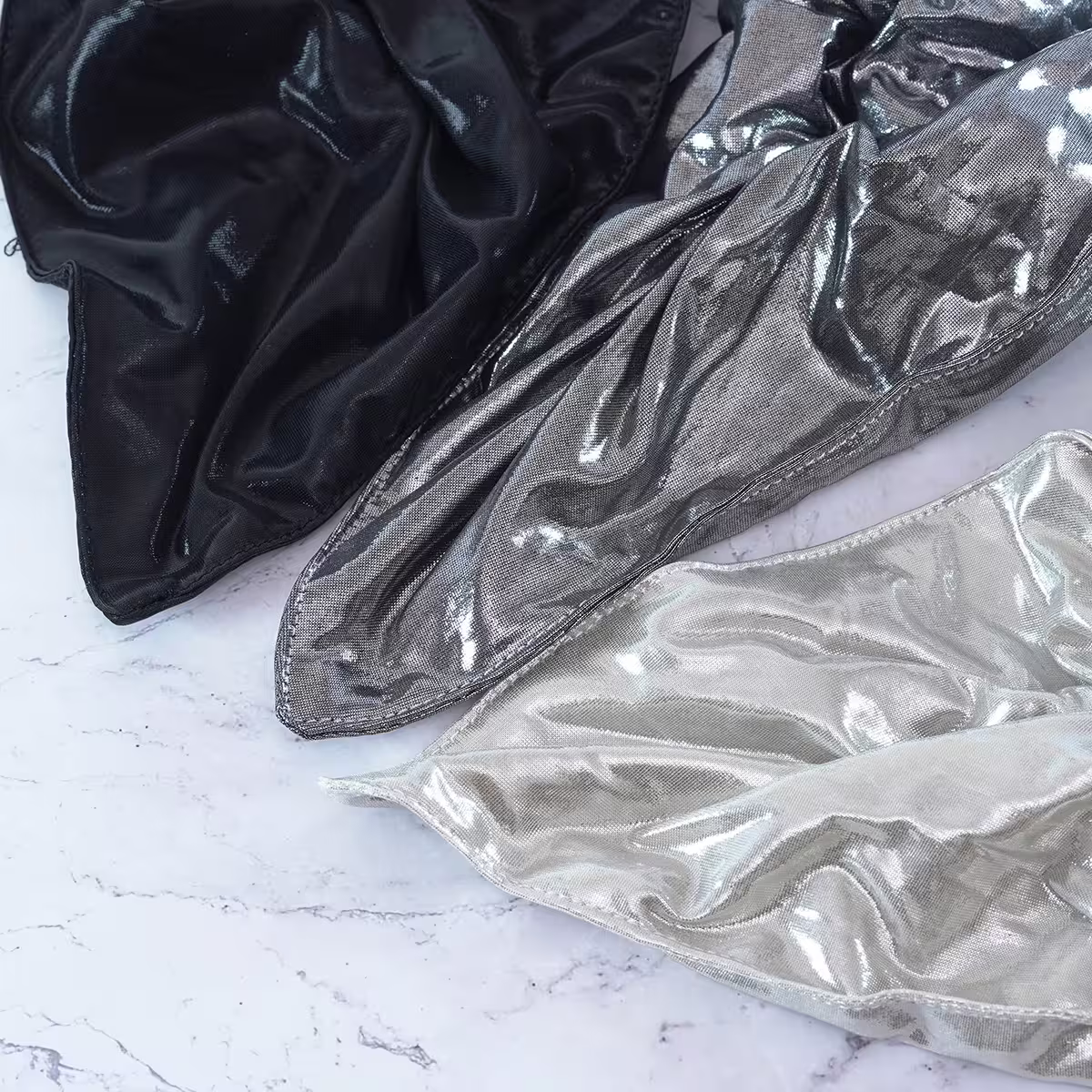 科技液態金屬感×大腸圈髮束×共三色-第5張