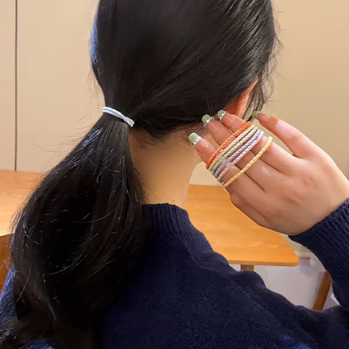 罐裝高彈力螺旋髮繩×100入髮束組×共五色-第5張