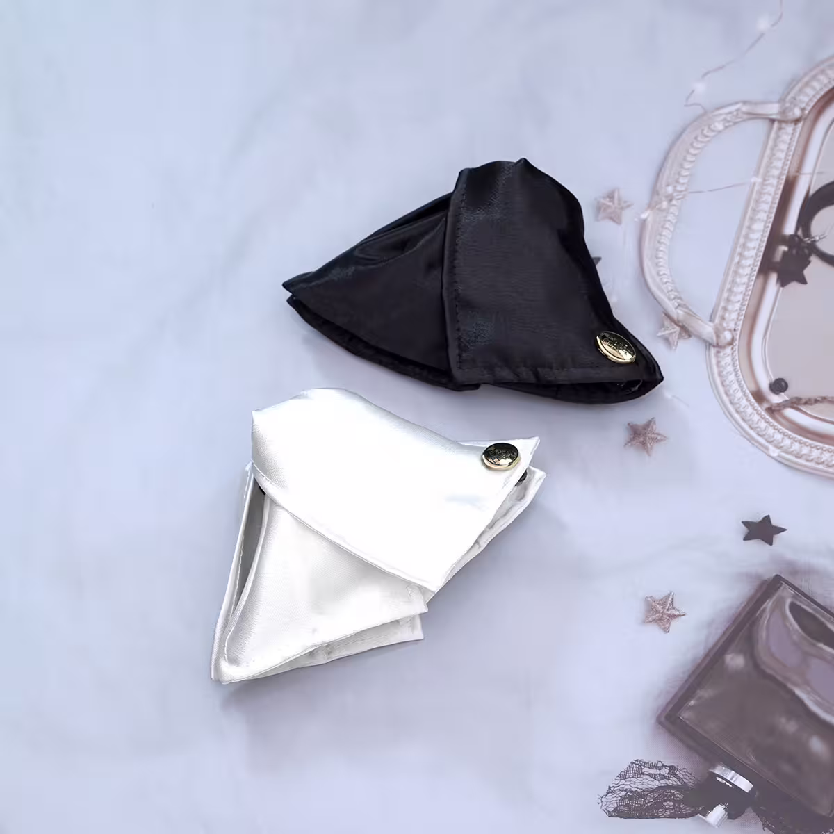 緞面包覆極簡風×鯊魚夾×共二色-第1張