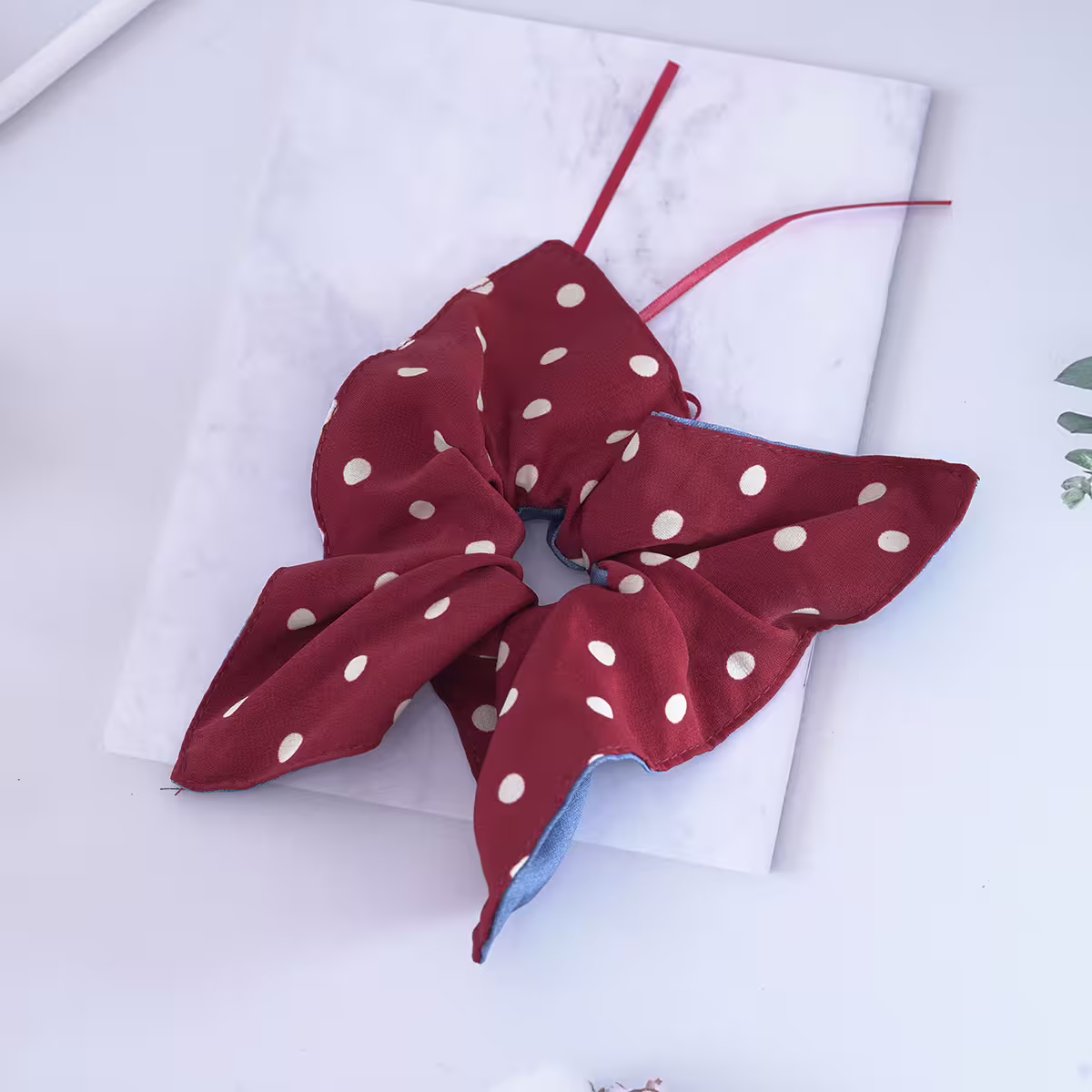 紅藍撞色波點點×髮束-第2張