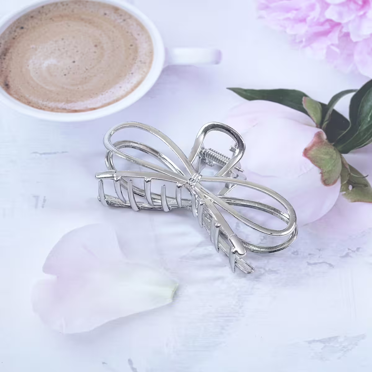 經典蝴蝶結緞帶×鯊魚夾-第1張