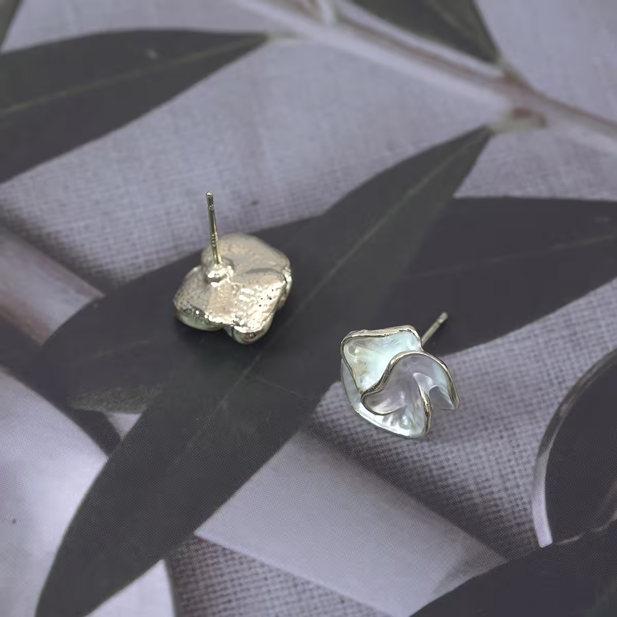 純白山茶花×吊墜耳環-第3張