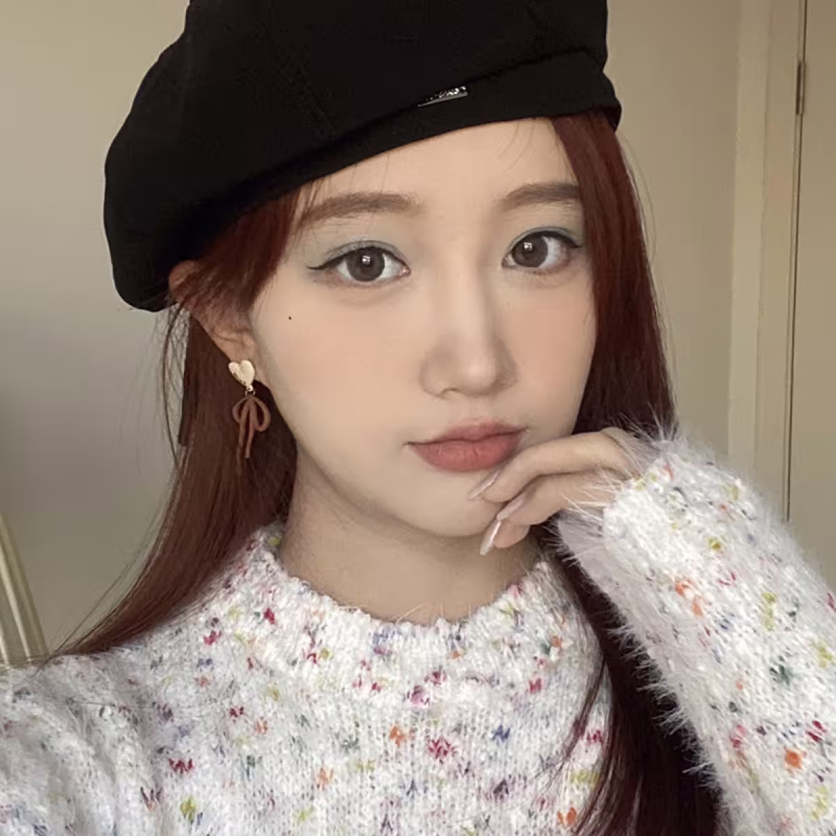 LOVE小熊蝴蝶結×不對稱吊墜耳環-第6張