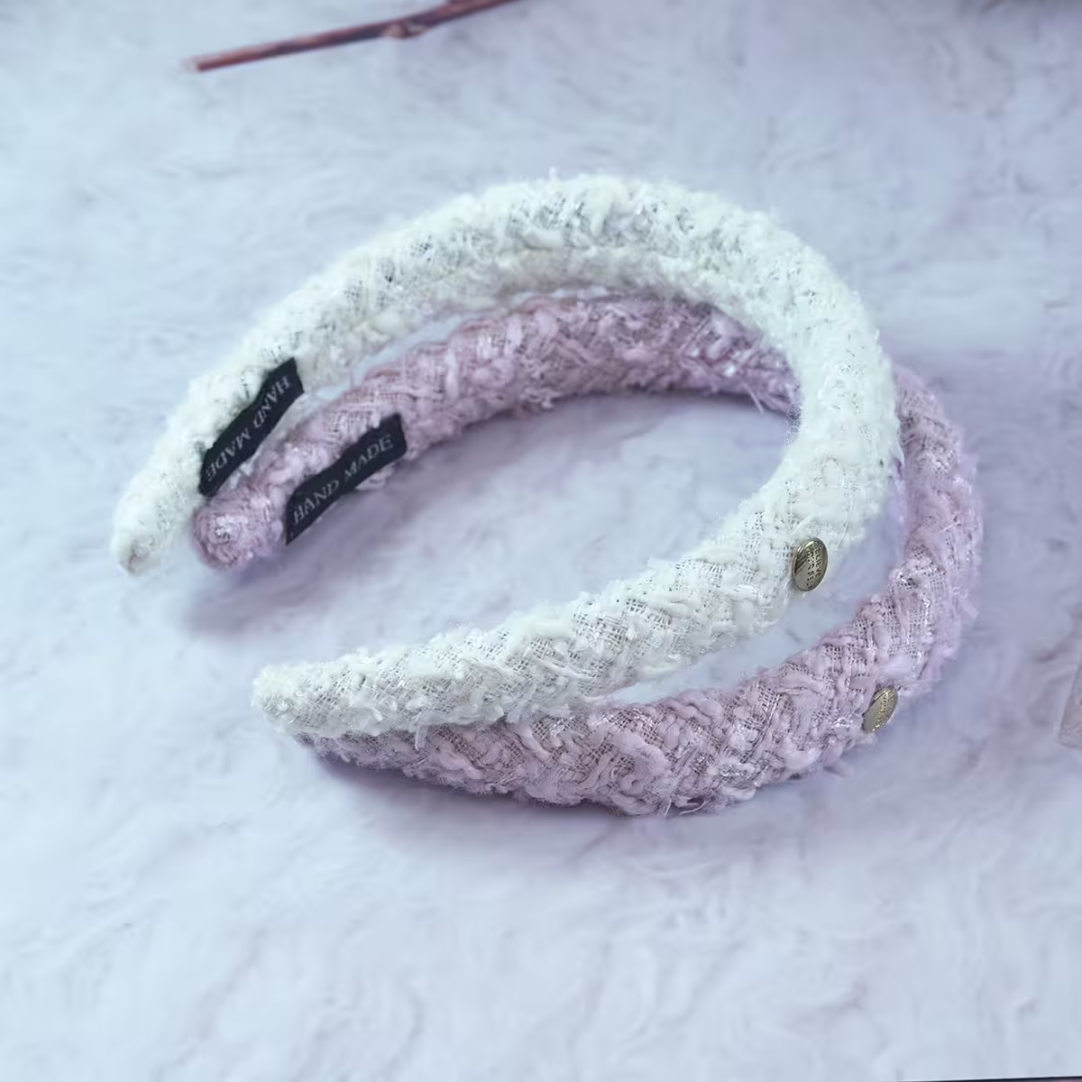 羊羔毛小金牌×髮箍×共二色-第2張