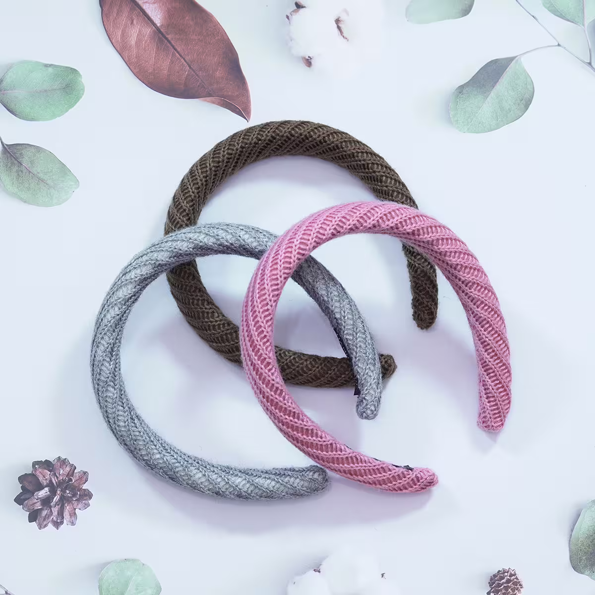 素色羅紋×髮箍×共三色-第3張