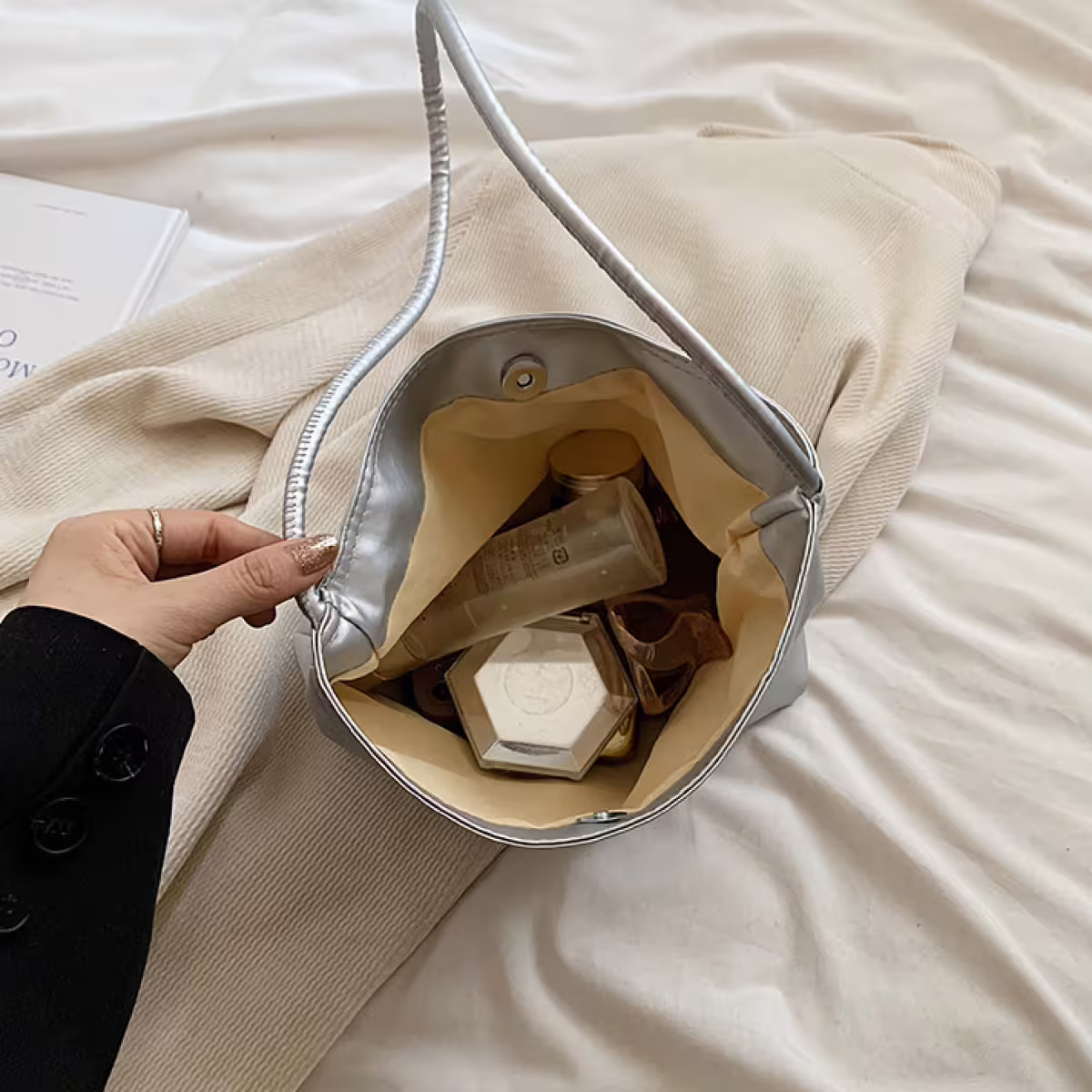 結繩甜美皮革包×肩背包×粉紅-第6張