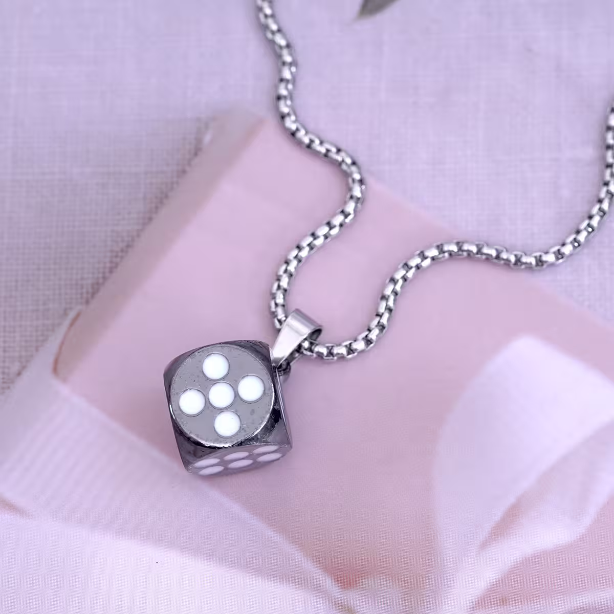 黑色金屬骰子×長項鍊-第3張