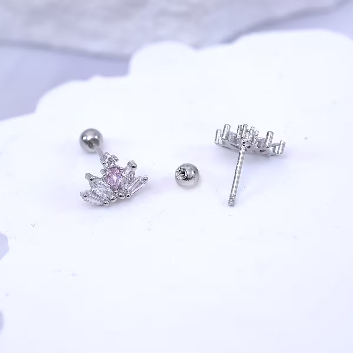 皇冠晶鑽×轉珠耳環-第4張