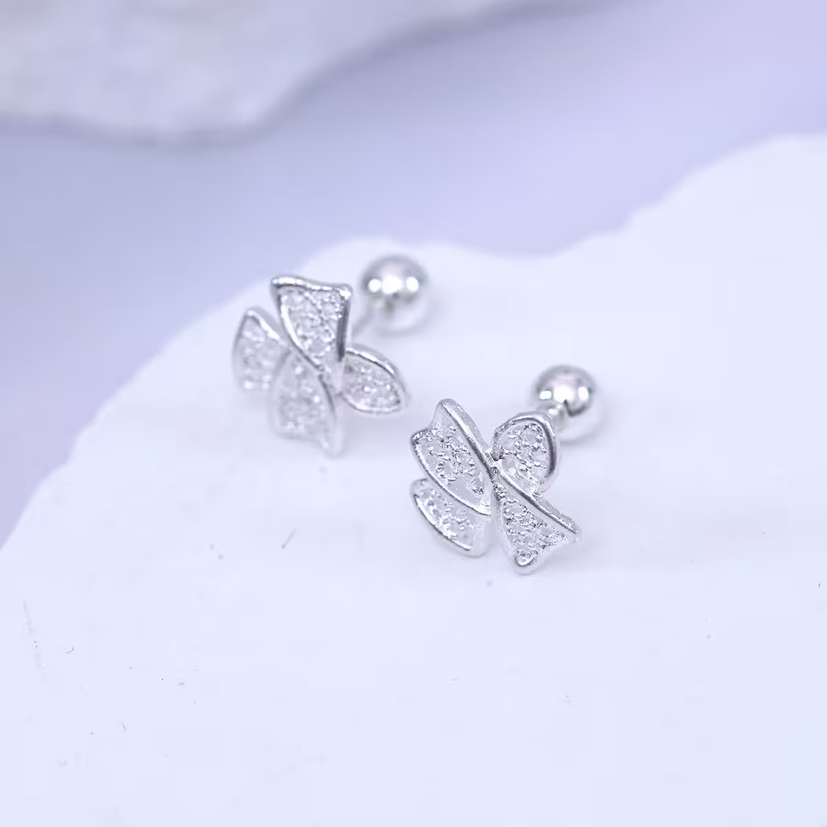 925耳針×十字緞帶×轉珠耳環-第4張