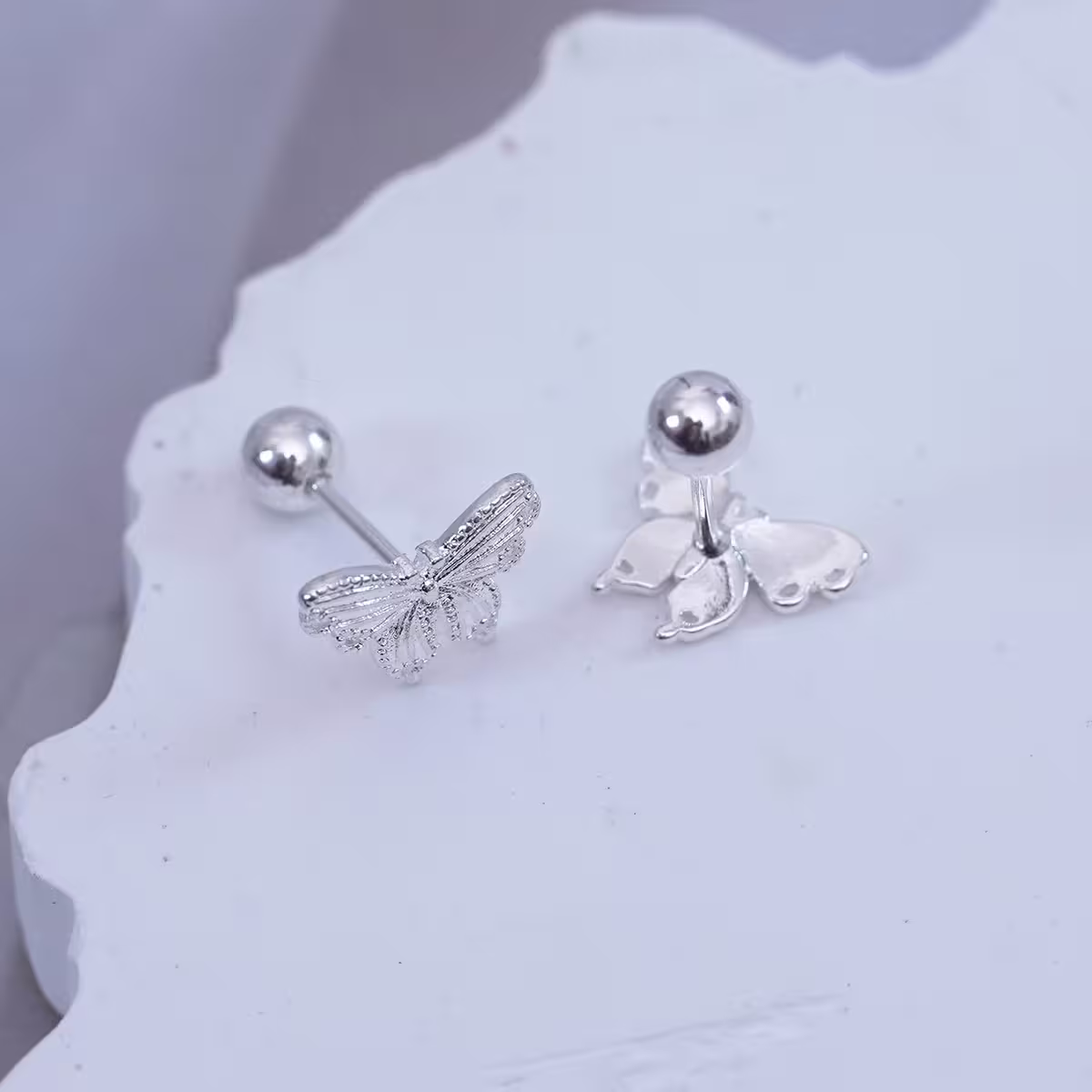 925耳針×小蝴蝶×轉珠耳環-第3張