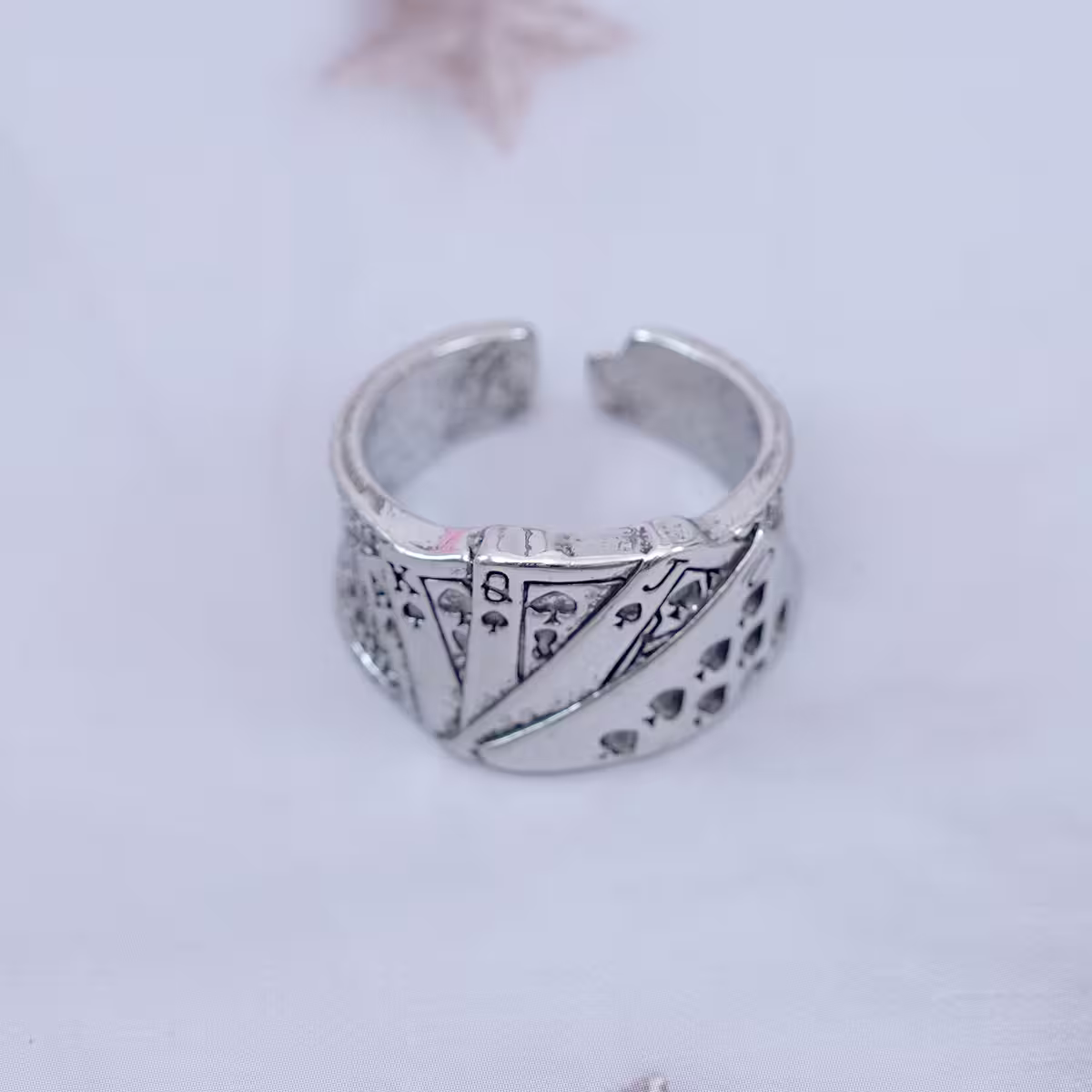寬版撲克牌×開口戒指-第2張
