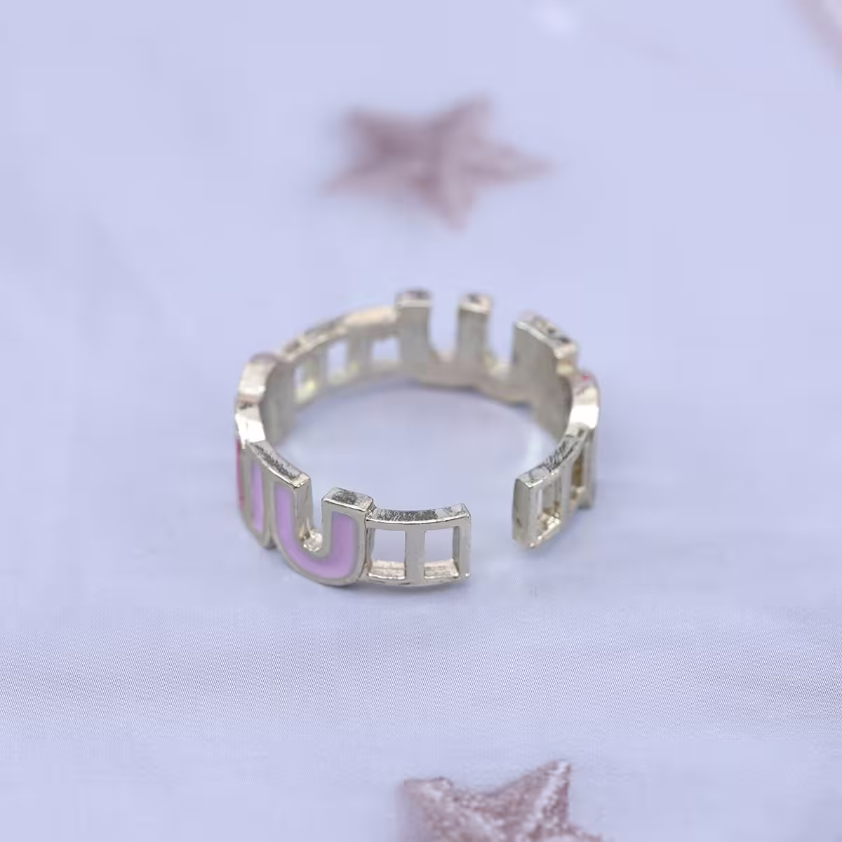 彩色字母×開口戒指-第3張