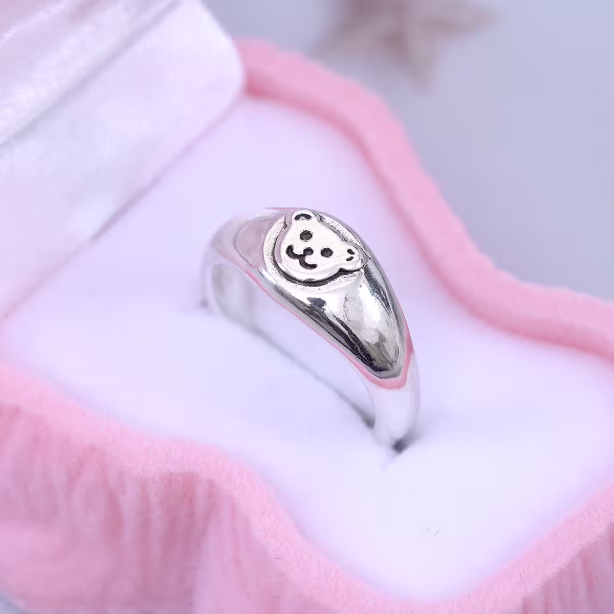 可愛小萌熊×開口戒指-第5張