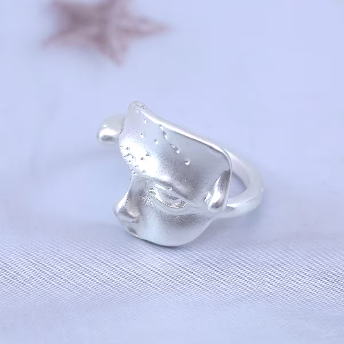 銀白鬼魅面具×開口戒指-第4張