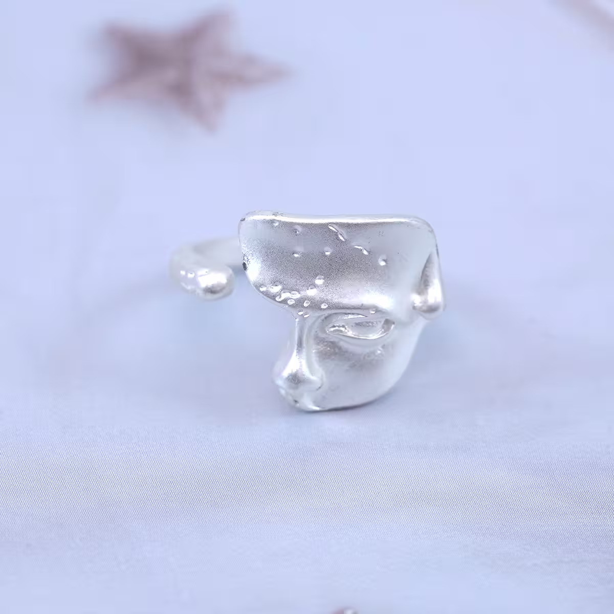 銀白鬼魅面具×開口戒指-第5張