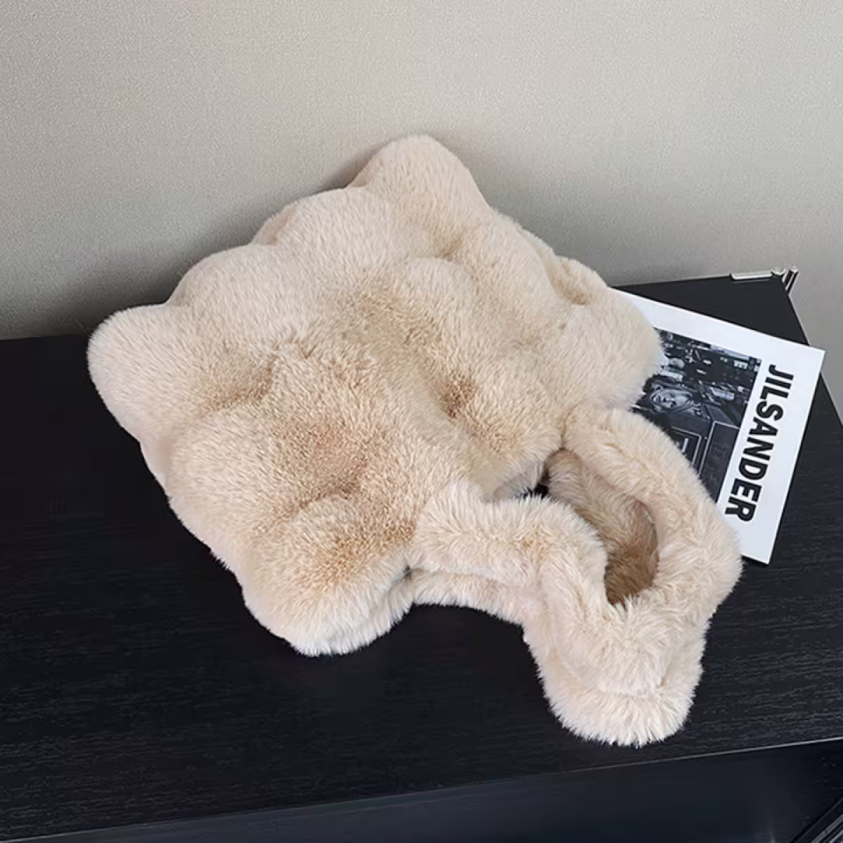 毛毛波堤×肩背袋×卡其-第4張