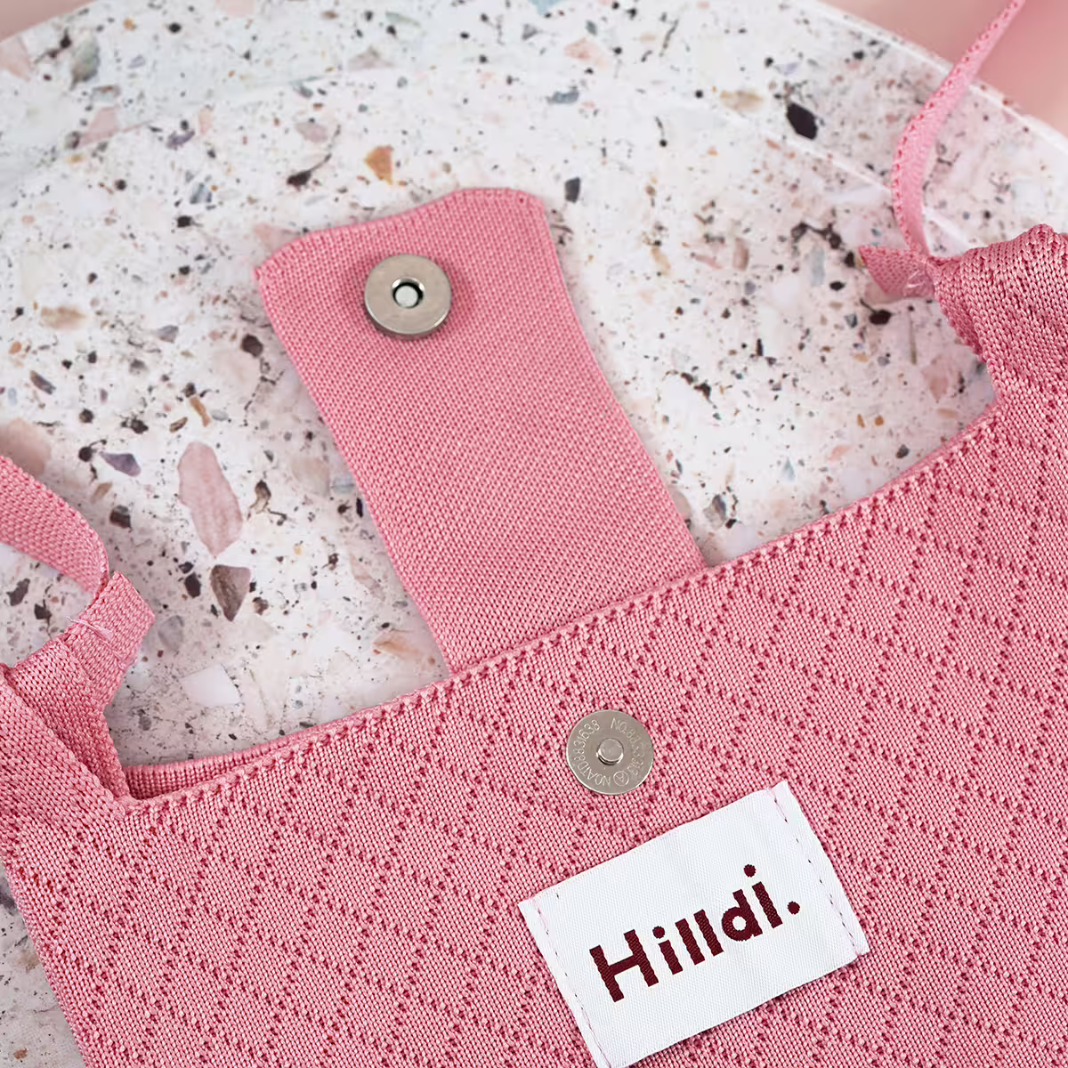 快樂多巴胺×單色針織×斜背包×粉紅-第2張