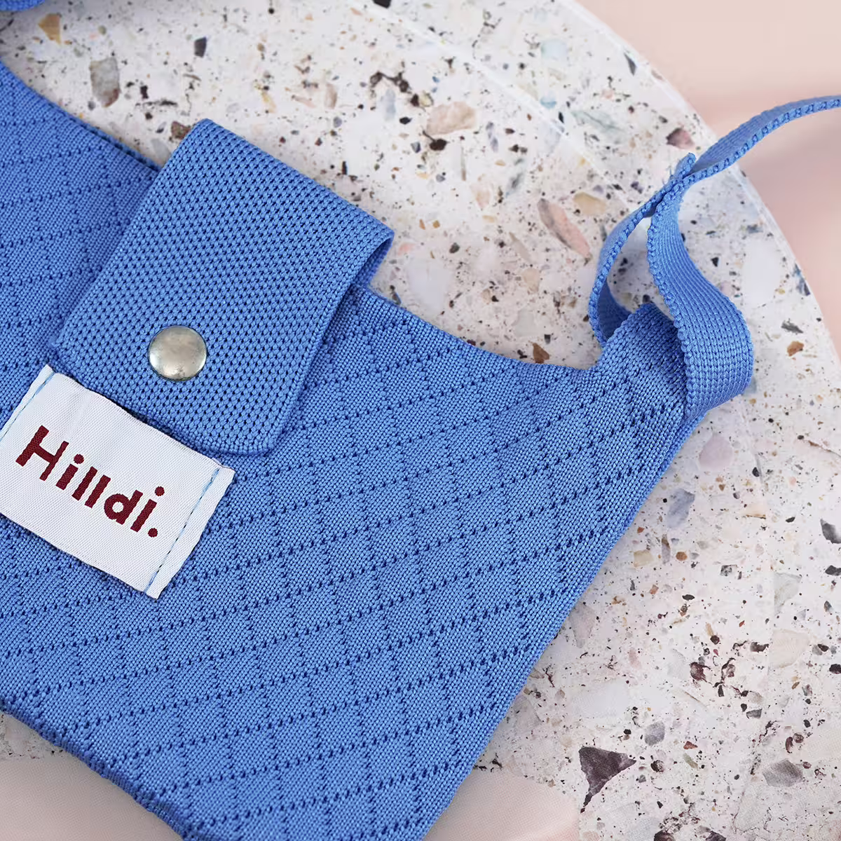 快樂多巴胺×單色針織×斜背包×藍色-第2張