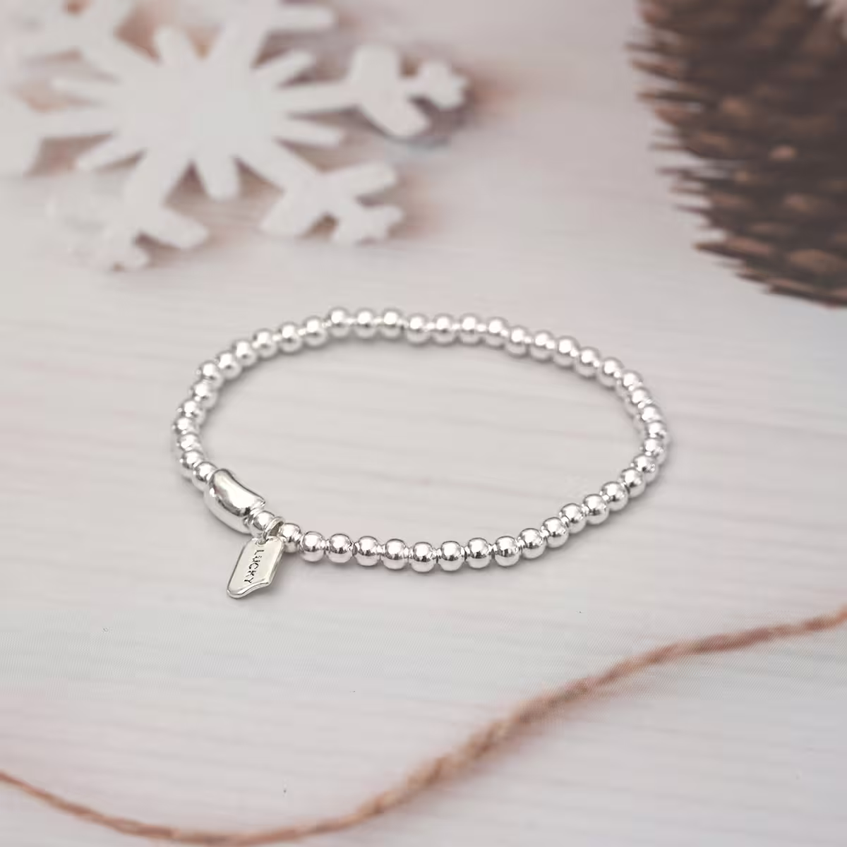 925銀飾&times;紅豆LUCKY&times;串珠手環-第2張