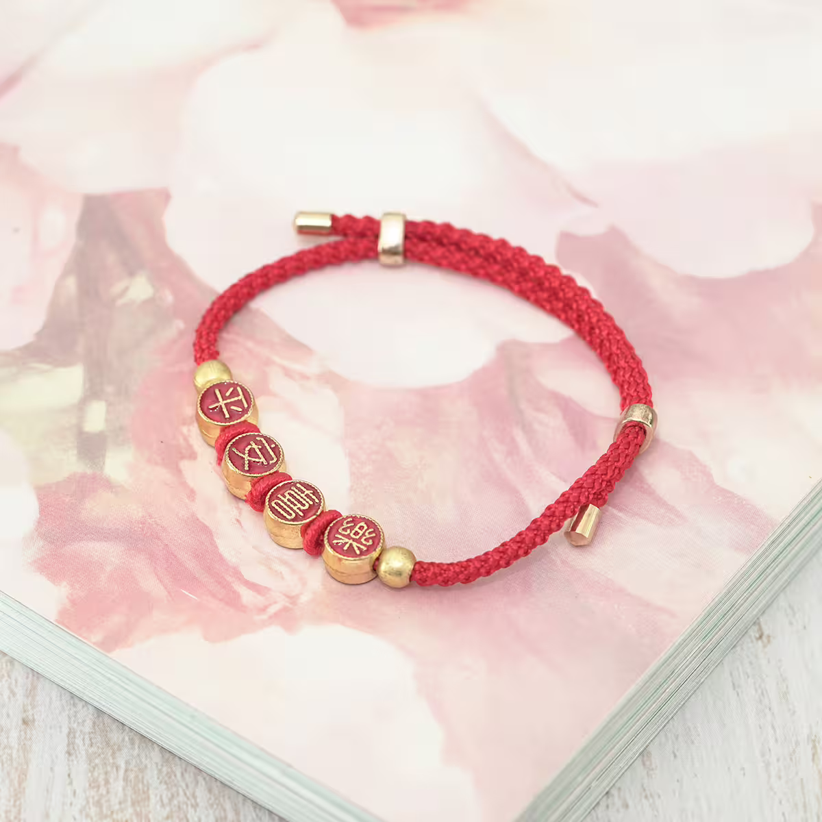 平安喜樂&times;紅繩&times;拉繩手鍊-第3張