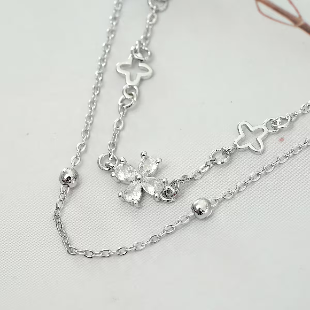 925銀飾&times;花語心願&times;雙層手鍊-第4張