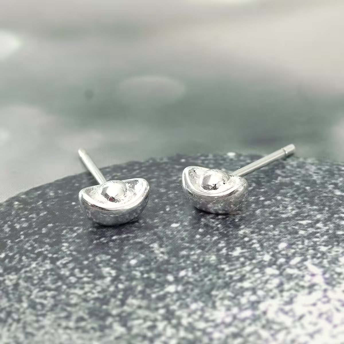 925銀針&times;銀元寶&times;耳環-第2張