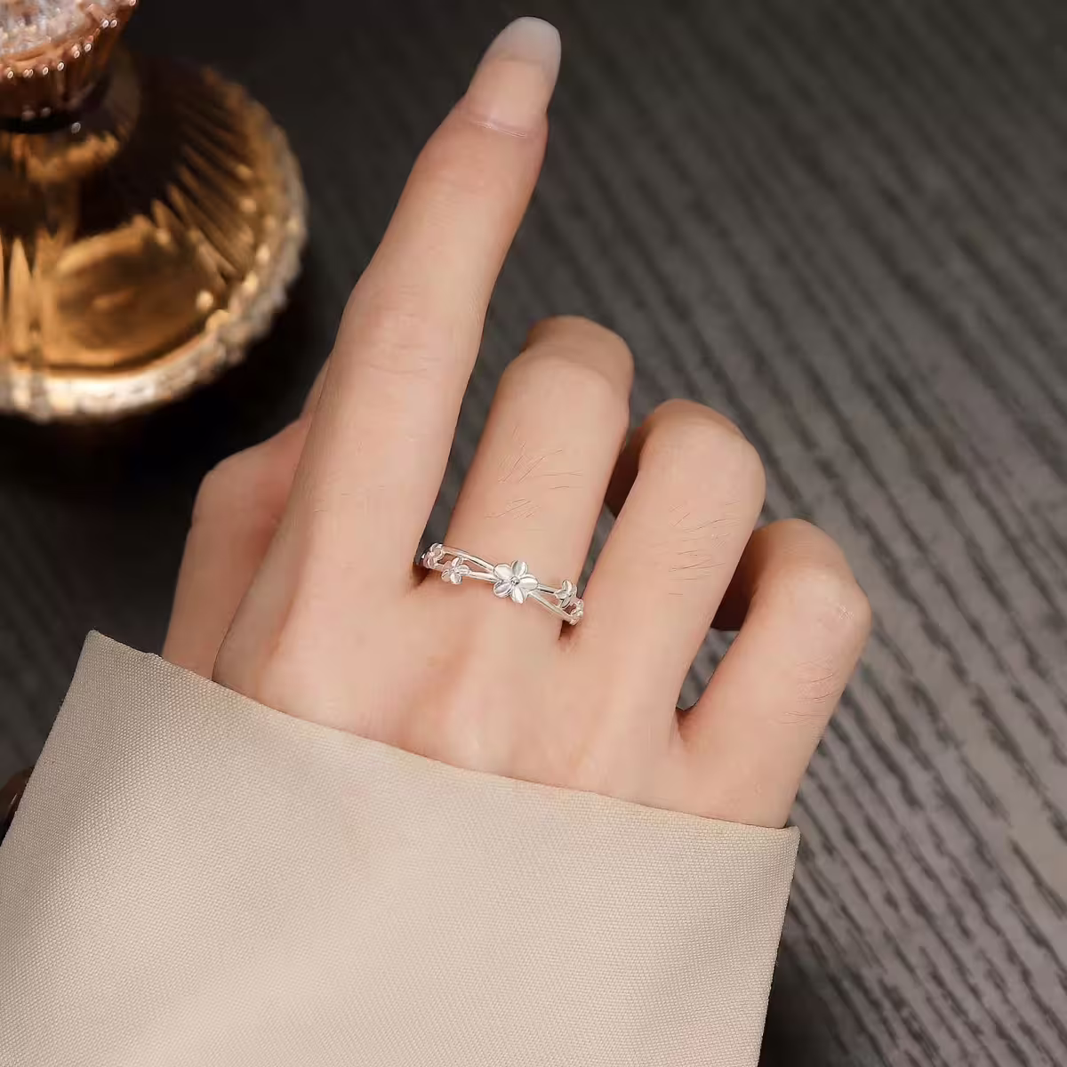 925銀飾&times;花藤雅韻&times;開口戒指-第6張