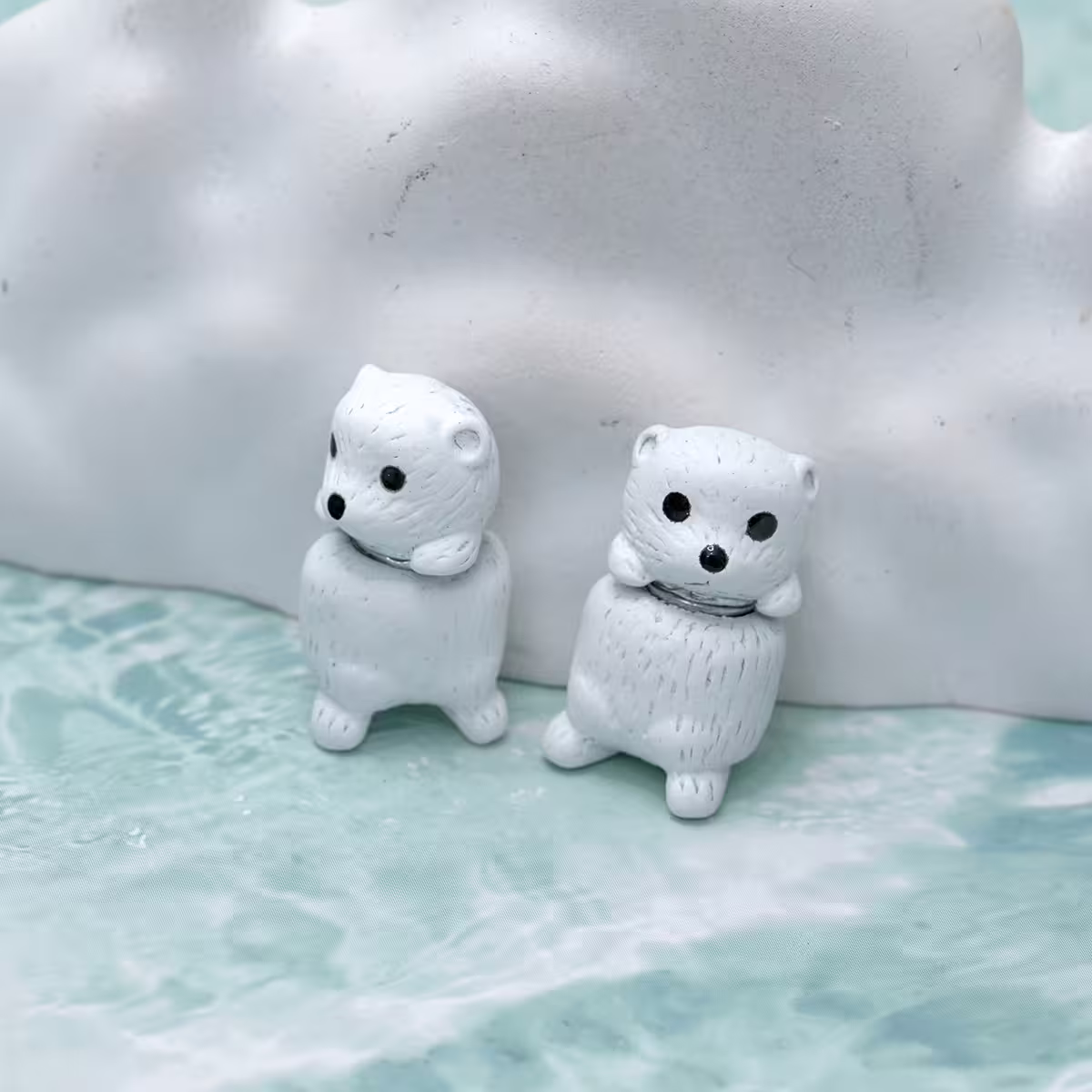 北極熊&times;雙面磁吸耳夾-第1張