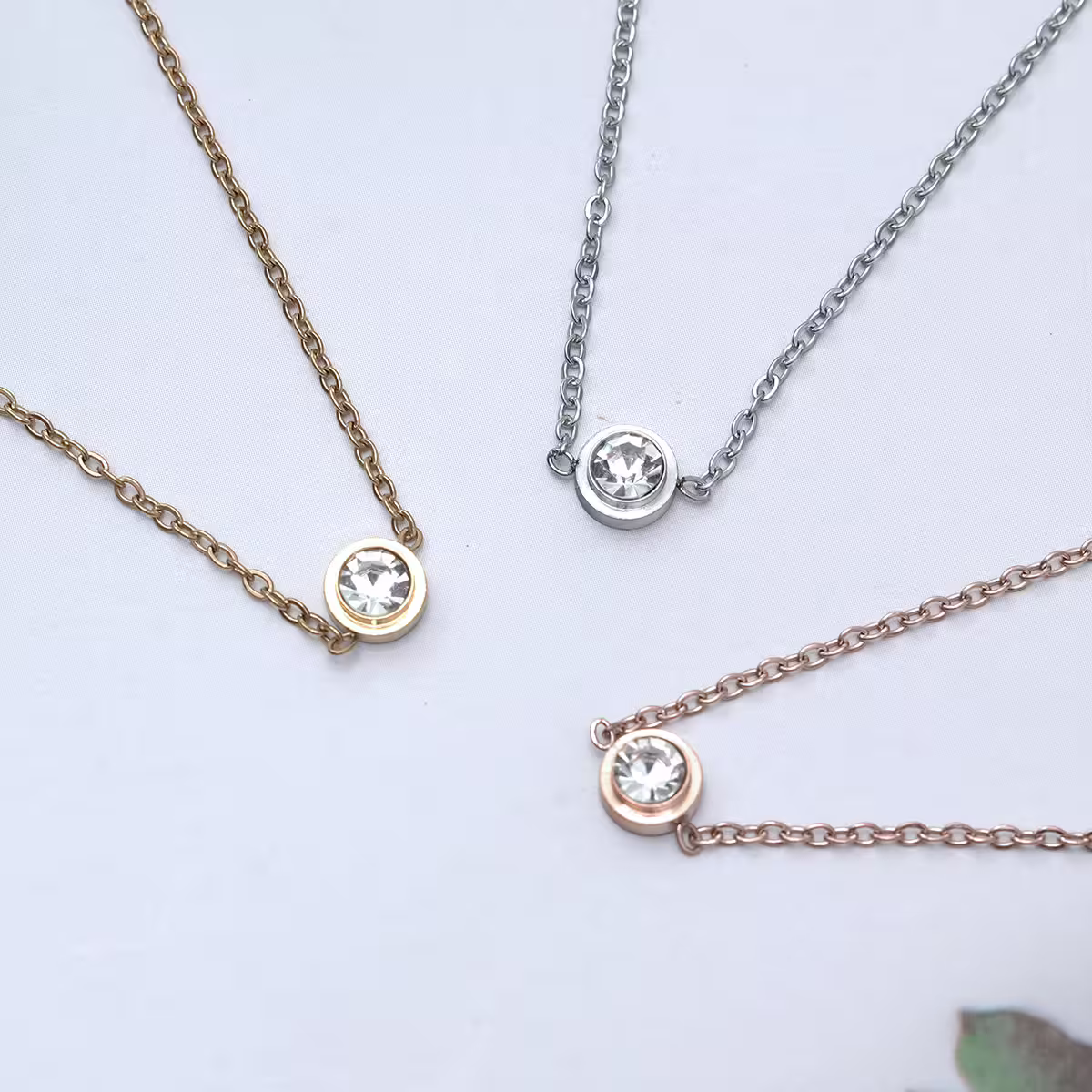 316鋼飾&times;小單鑽&times;手鍊&times;銀色-第6張