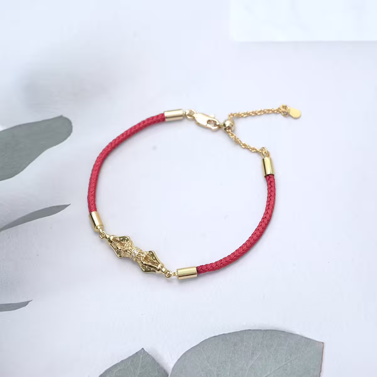 復古金剛杵&times;紅繩手鍊-第1張