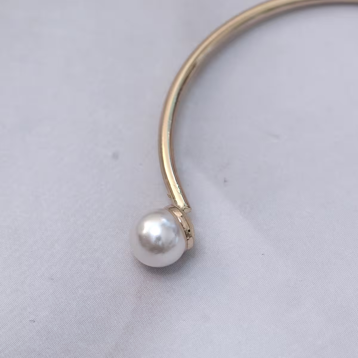 金色珍珠流蘇晶鑽&times;單邊耳掛-第5張