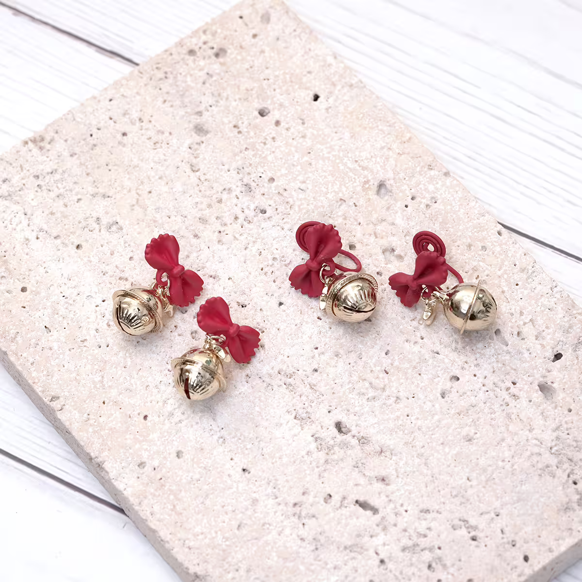 糖果紙領結鈴鐺&times;蚊香盤U型耳夾-第4張