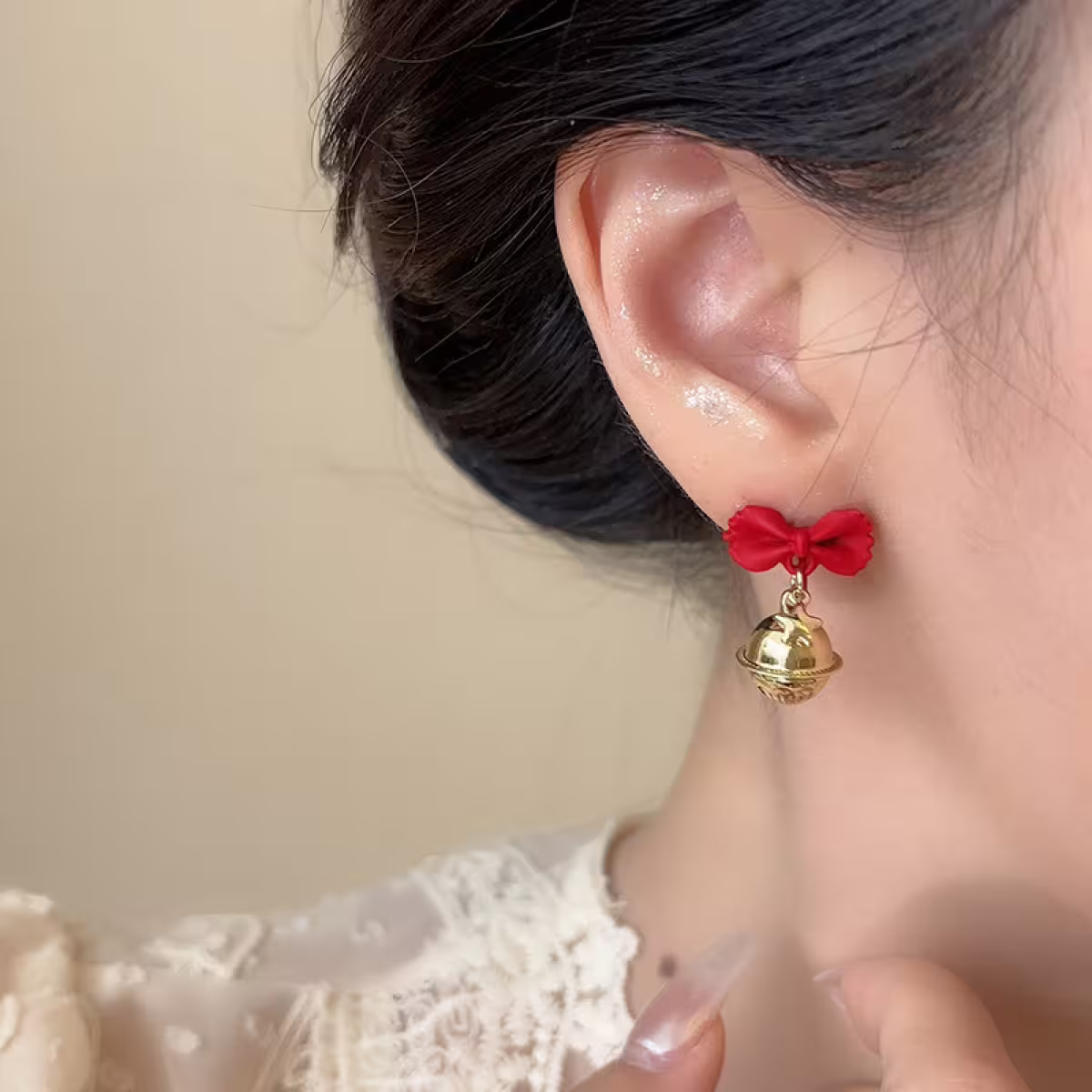 糖果紙領結鈴鐺&times;蚊香盤U型耳夾-第6張