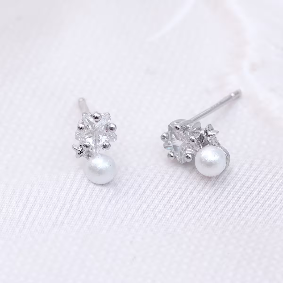 925銀針&times;星星珍珠&times;耳環-第3張