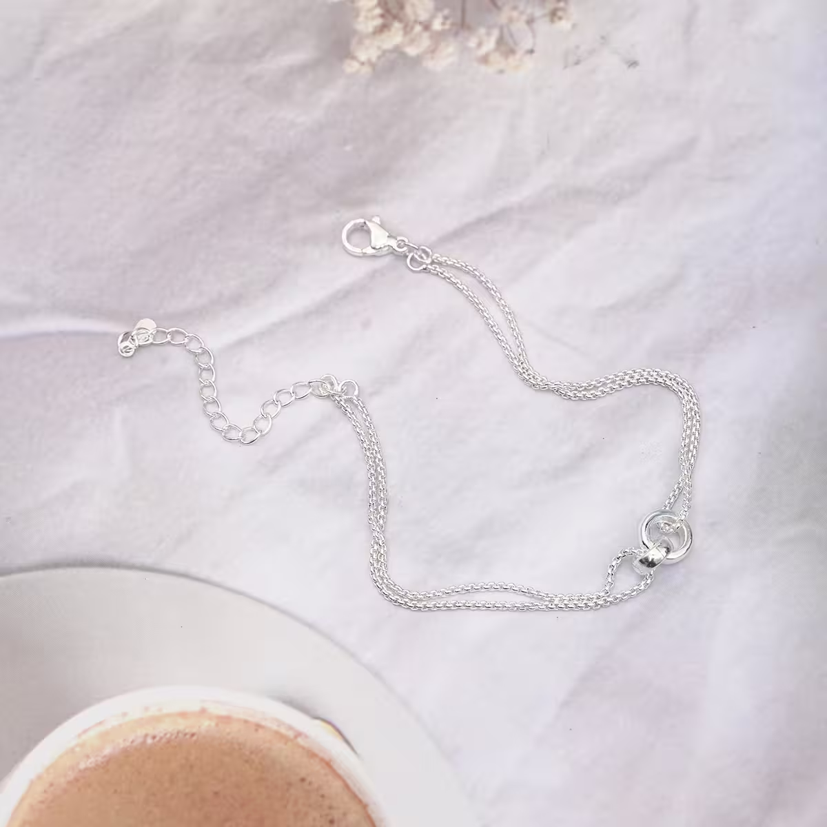 925銀飾&times;圓圈相扣&times;手鍊-第1張