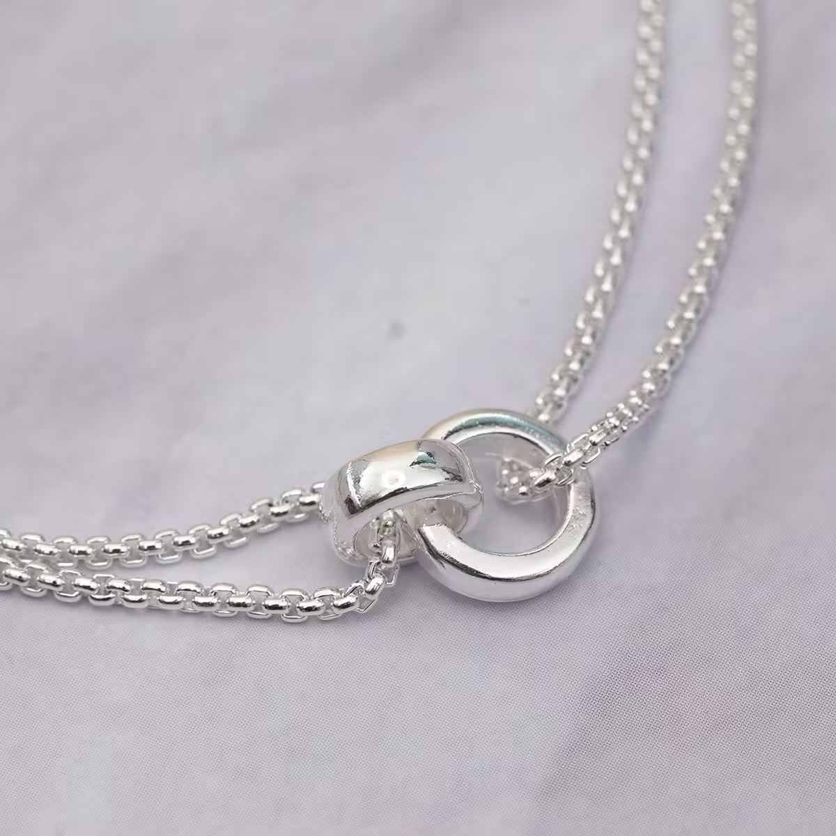 925銀飾&times;圓圈相扣&times;手鍊-第3張