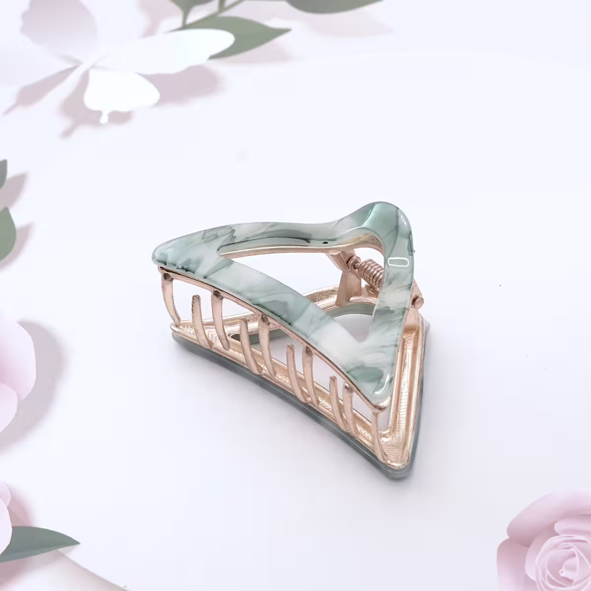 三角幻彩醋酸&times;鯊魚夾&times;共三色-第4張