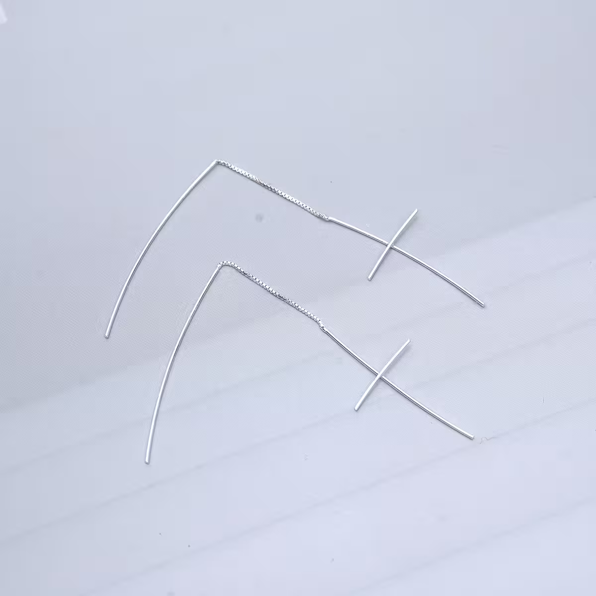 925銀針&times;長十字&times;耳線-第3張