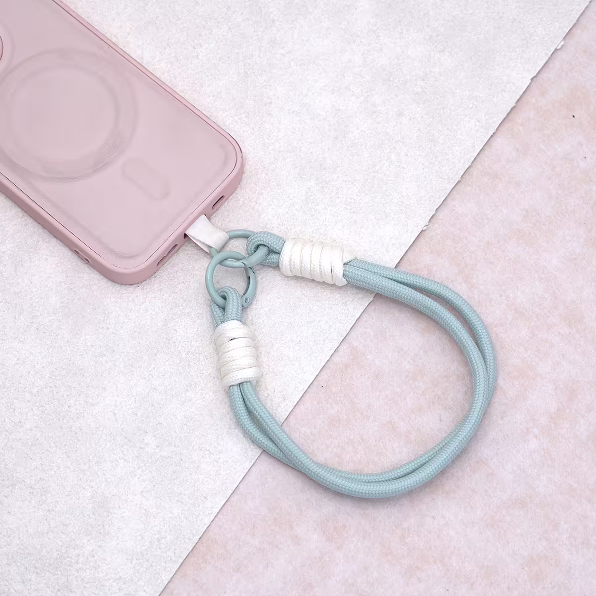 雙線素繩&times;手機腕帶掛繩&times;藍色-第2張