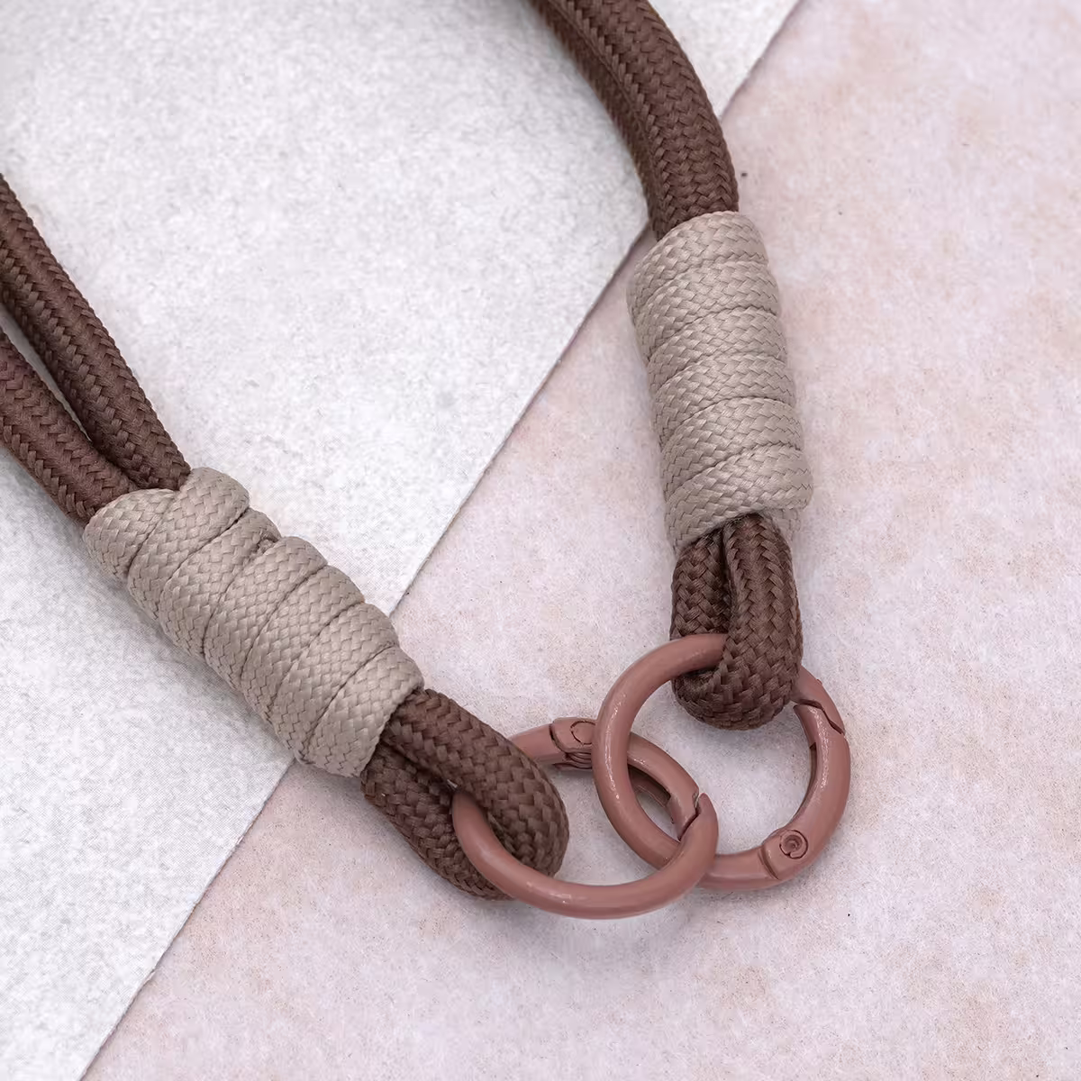 雙線素繩&times;手機腕帶掛繩&times;棕咖-第3張