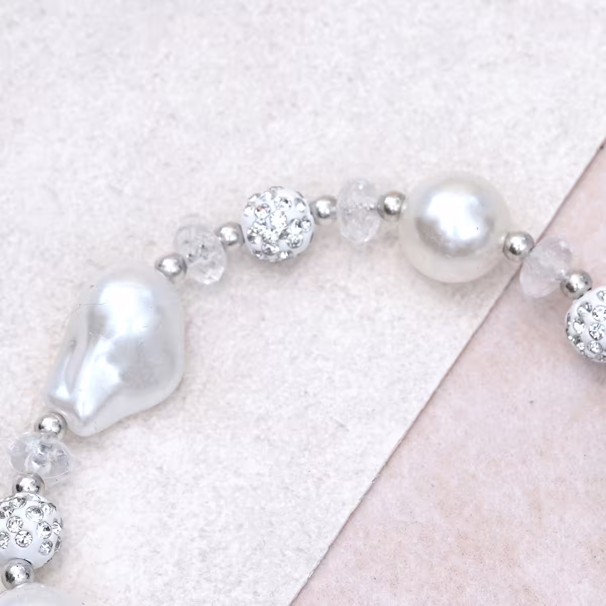 巴洛克珍珠晶鑽&times;手機腕帶掛繩-第4張