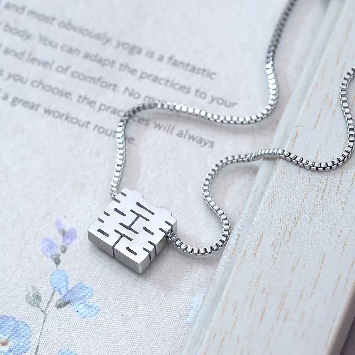 316鋼飾&times;雙囍&times;項鍊&times;銀色-第1張