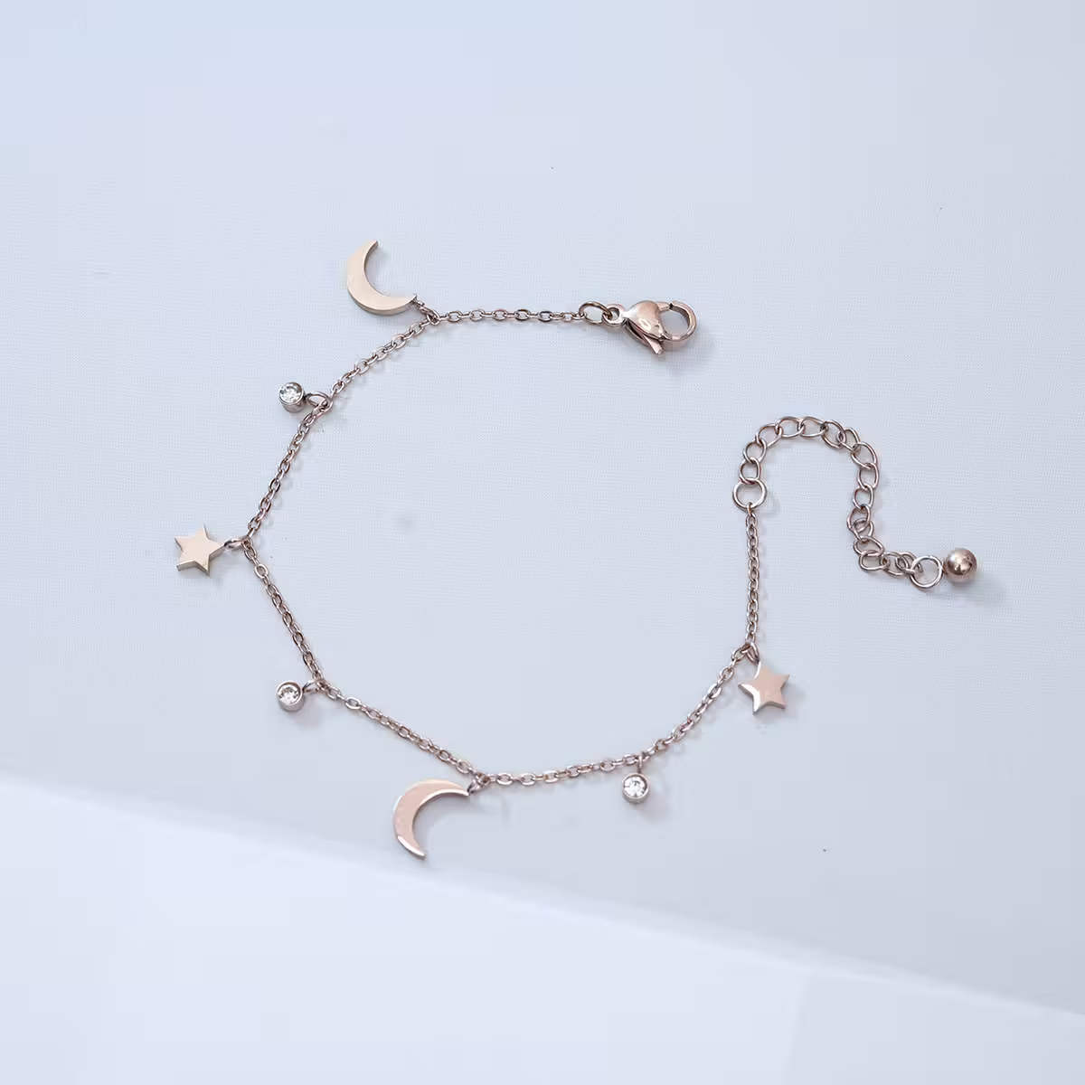 316鋼飾&times;星光月影&times;手鍊&times;玫瑰金-第1張