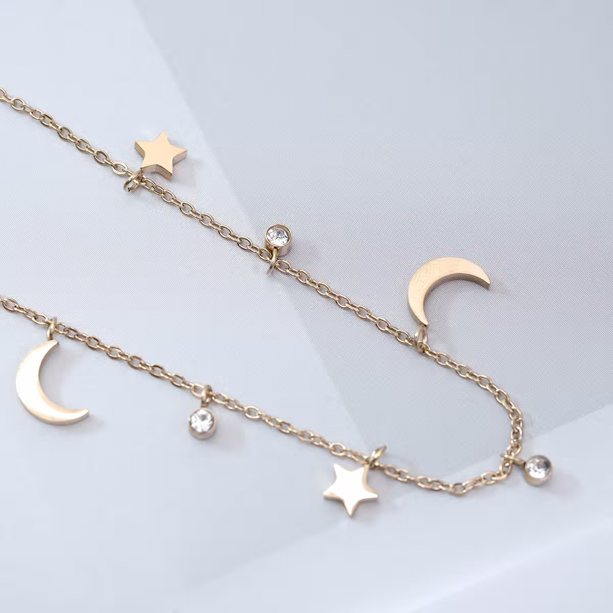 316鋼飾&times;星光月影&times;手鍊&times;金色-第4張