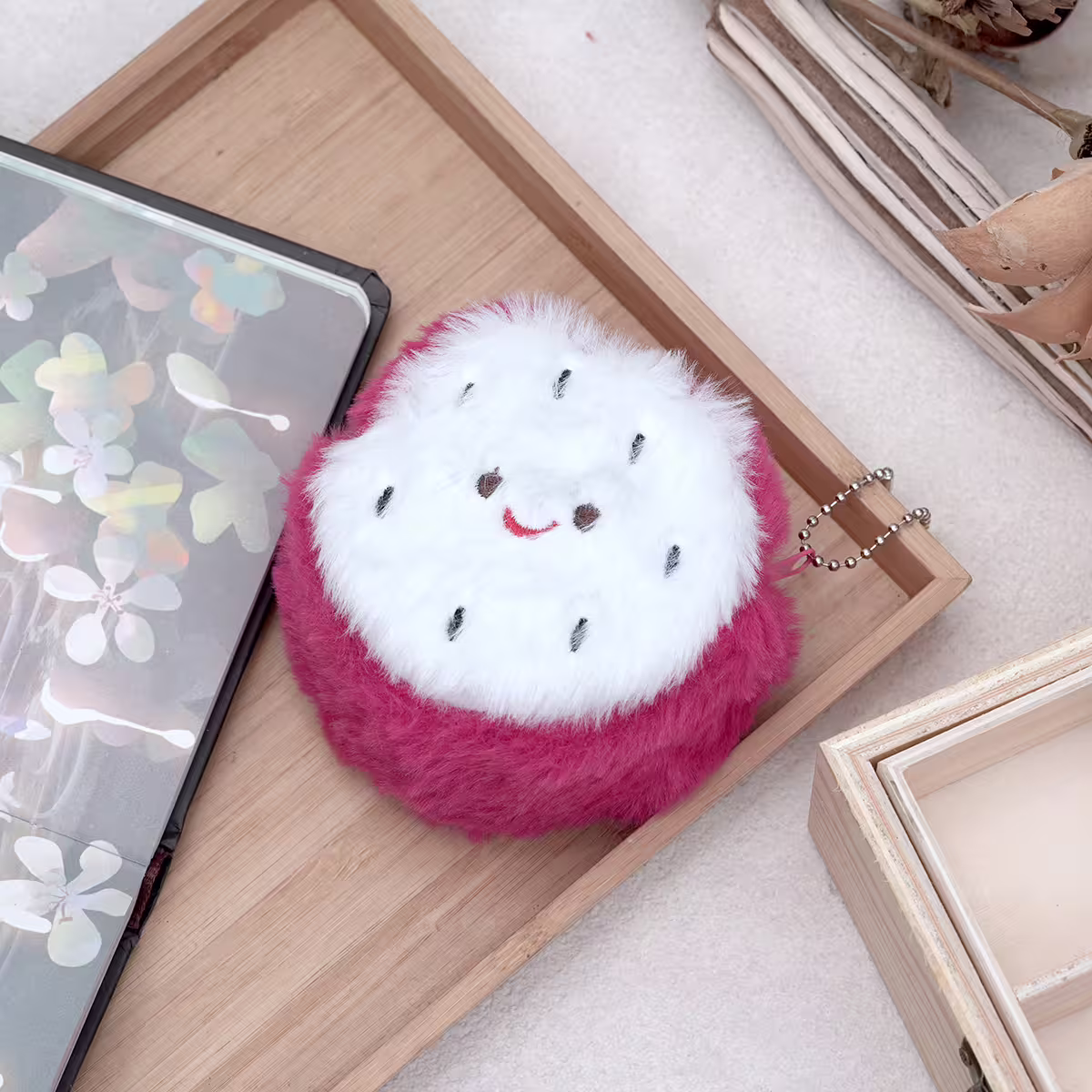 火龍果毛絨絨&times;掛件零錢包-第1張