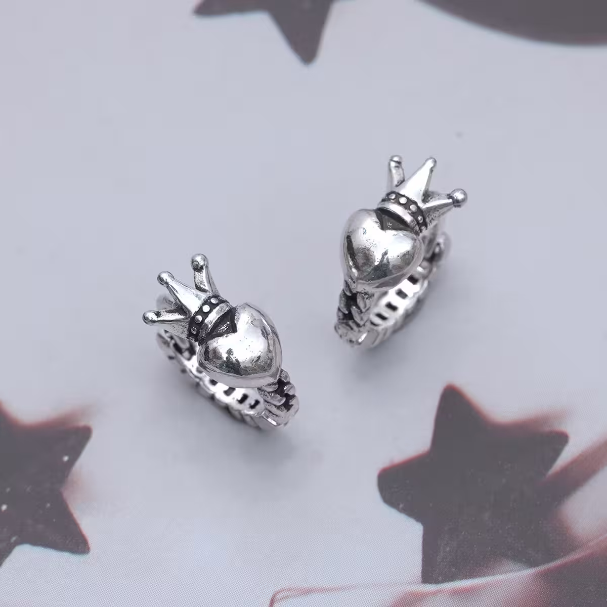 復古愛心皇冠&times;耳扣-第2張