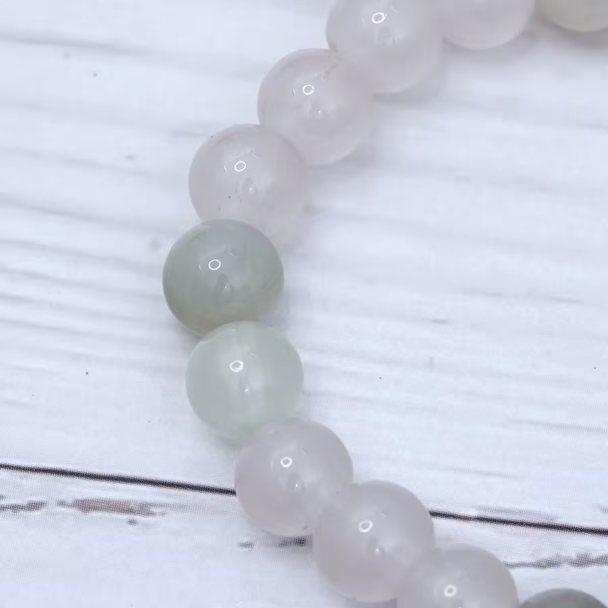 蒼鬱綠白&times;固定式串珠手鍊-第4張