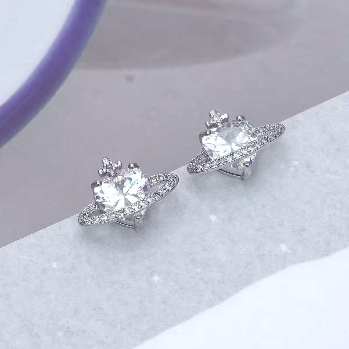 925銀針&times;愛心星球&times;耳環-第2張