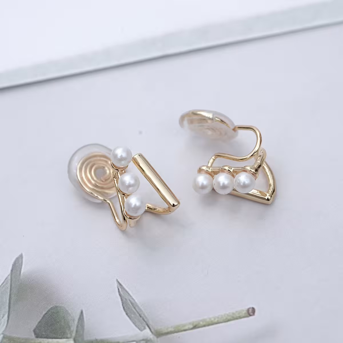 珍珠平橫桿&times;蚊香盤U型耳夾-第3張